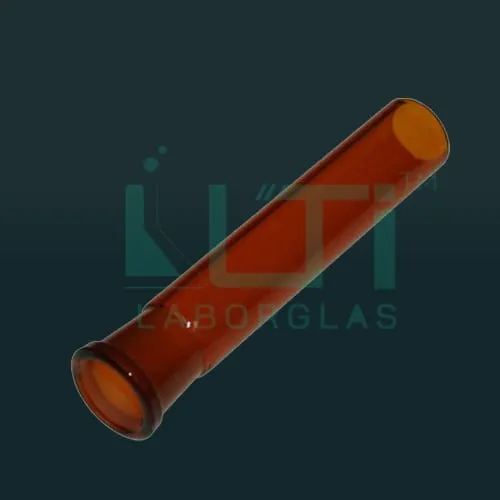1130-ASTM AMBER FULL LENGTH FEMALE INTERCHANGEABLE TAPER-GROUND JOINTS SINGLE