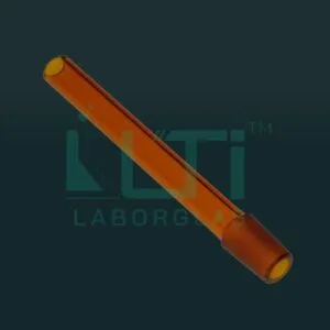 1160-ASTM AMBER FULL LENGTH MALE INTERCHANGEABLE TAPER-GROUND JOINTS SINGLE