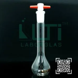 2745-CLEAR GLASS, QR. CODED VOLUMETRIC FLASK WITH PTFE STOPPER, CLASS A, SERIALIZED WITH INDIVIDUAL CERTIFICATE ASTM E-288