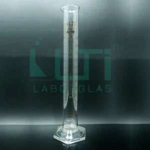 3630-CLEAR GLASS, Measuring Cylinder Graduated, Hex Base, Class A, serialized