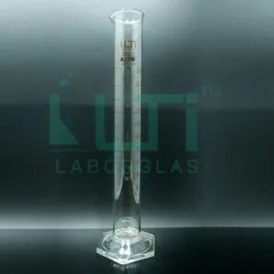3640-CLEAR GLASS, Measuring Cylinder Graduated, Hex Base, Class A, Unserialized
