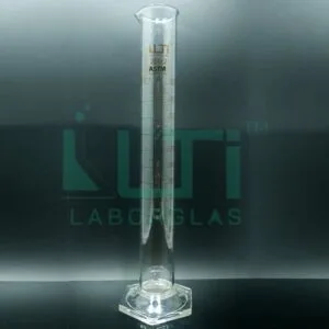 3700-CLEAR GLASS, Measuring Cylinder Graduated Class A, Hex Base, Unserialized