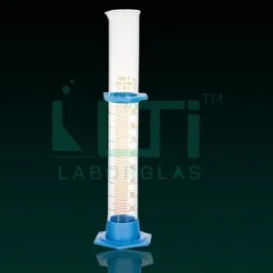 3790-Clear glass, Measuring Cylinder with detachable PE base, Class A with Individual certificate