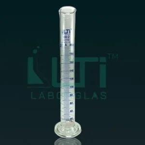 3820-Clear glass, Measuring Cylinder with Round Base, Class-A, (Economy Model) DIN/ISO with Individual certificate