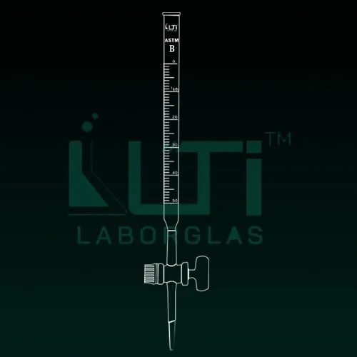 4370-ASTM, CLASS B BURETTE, STRAIGHT BORE GLASS KEY STOPCOCK