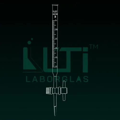 4380-ASTM, CLASS B BURETTE, STRAIGHT BORE PTFE KEY STOPCOCK