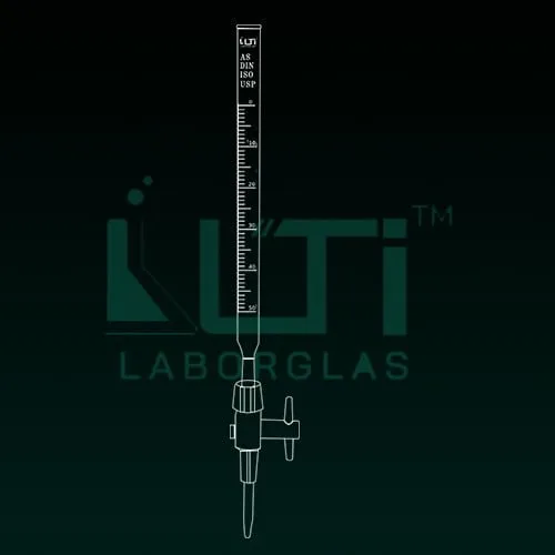 4460-Burettes, clear Glass, PTFE detachable stopcock, Class AS with Batch Certificate