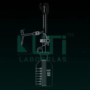 4540-Automatic Burette in Schellbach stripe, Class AS with NEEDLE VALVE Stopcock, DIN/ISO