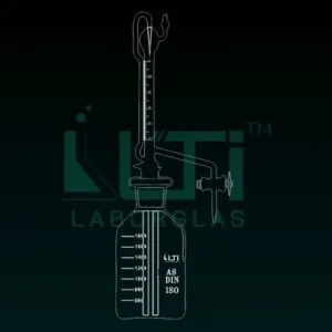 4550-Automatic Burette Clear Glass, Class AS with PTFE Stopcocks, DIN/ISO