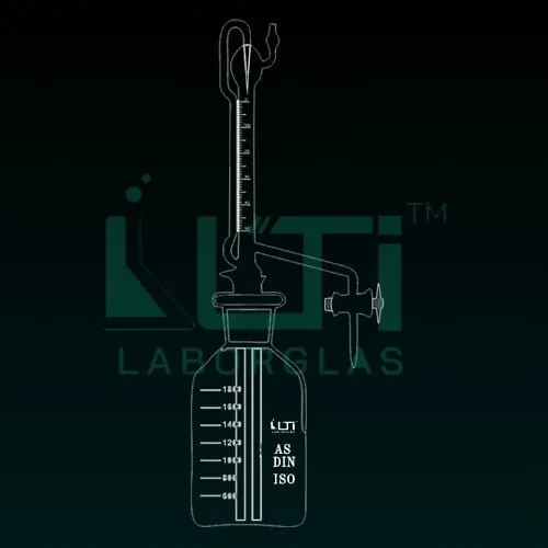 4550-Automatic Burette Clear Glass, Class AS with PTFE Stopcocks, DIN/ISO