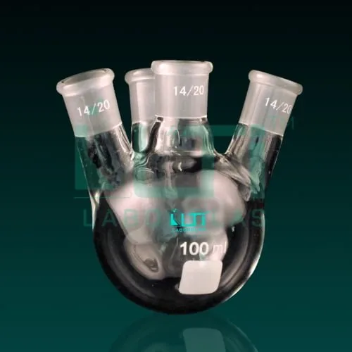 5670-Flasks, Round Bottom, Four Necks Angular, DIN & USP