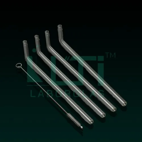 8390-Reusable Glass Drinking Straw with Cleaning Brushes