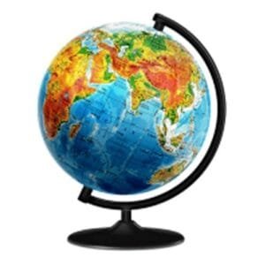 9930-GLOBE SHOWING LONGITUDE & LATITUDE